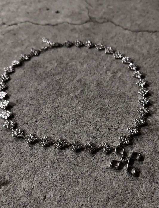 Meskel Link Necklace (Silver)