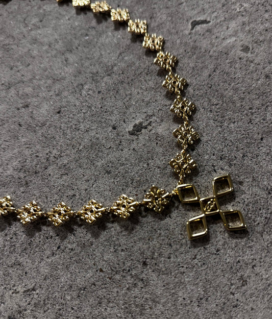 Meskel Link Necklace (Gold)