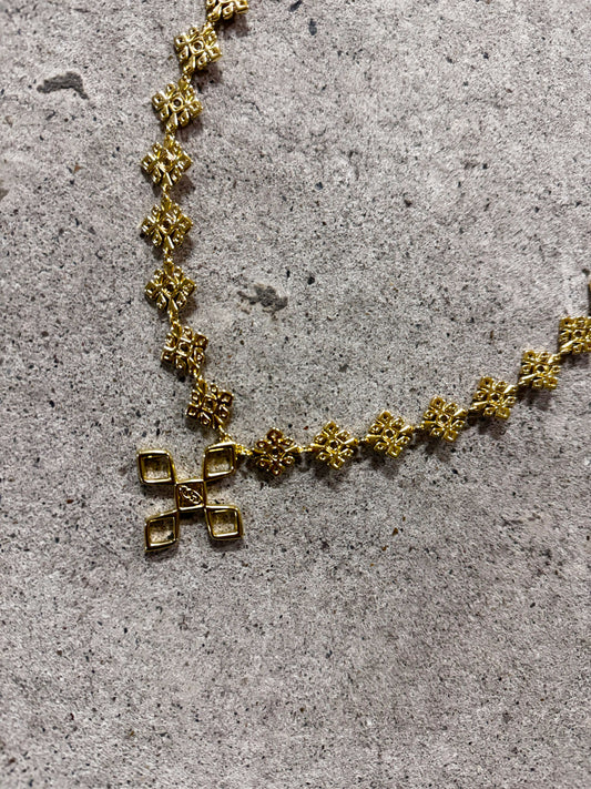 Meskel Link Necklace (Gold)